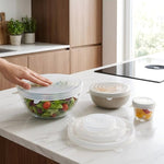 Set di 6 coperchi rotondi in silicone per alimenti LsCook, 80g