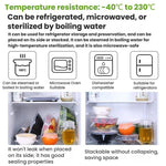 Set di 6 coperchi rotondi in silicone per alimenti LsCook, 80g