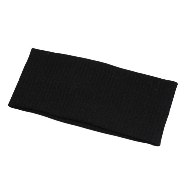 Fascia sportiva a righe lavorata a maglia, 18,5 x 8 cm, con bordo largo, ideale per lavarsi il viso.