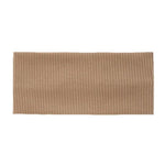 Fascia sportiva a righe lavorata a maglia, 18,5 x 8 cm, con bordo largo, ideale per lavarsi il viso.