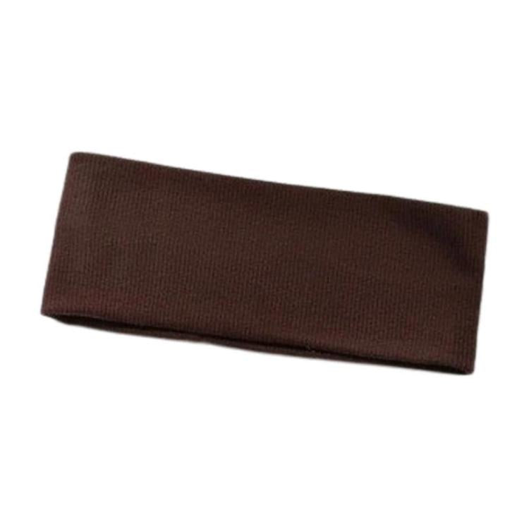 Fascia sportiva a righe lavorata a maglia, 18,5 x 8 cm, con bordo largo, ideale per lavarsi il viso.
