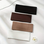 Fascia sportiva a righe lavorata a maglia, 18,5 x 8 cm, con bordo largo, ideale per lavarsi il viso.