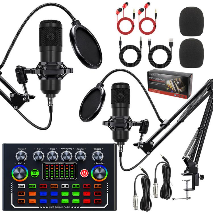 Kit microfoni condensatore BM800 con scheda audio F998