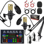 Kit microfoni condensatore BM800 con scheda audio F998