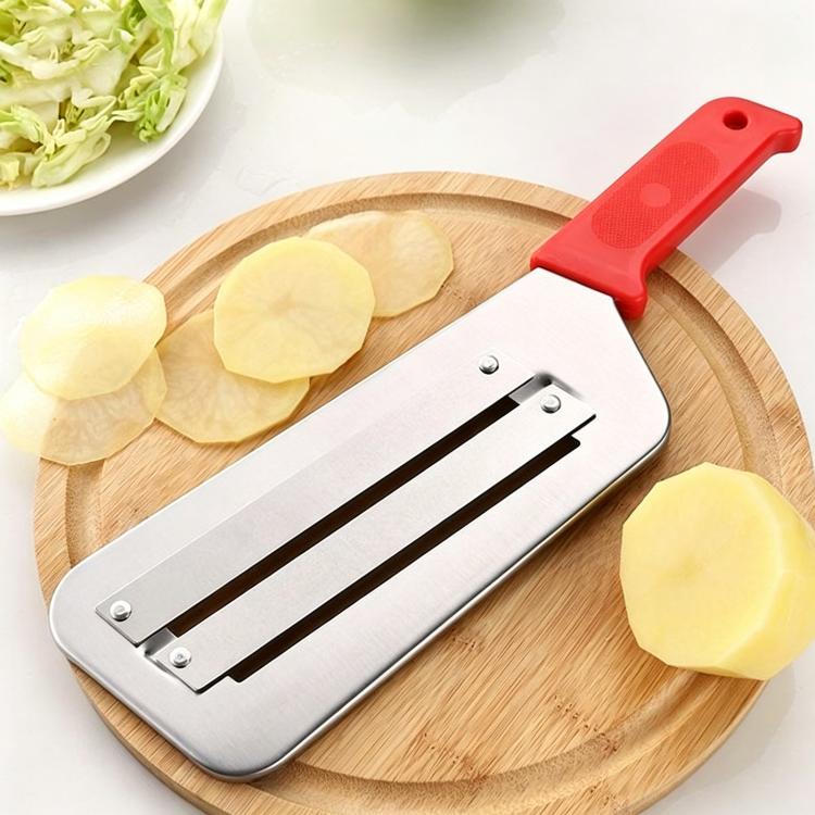 Affettatrice per verdure multifunzione a doppia lama in acciaio inossidabile LsCook
