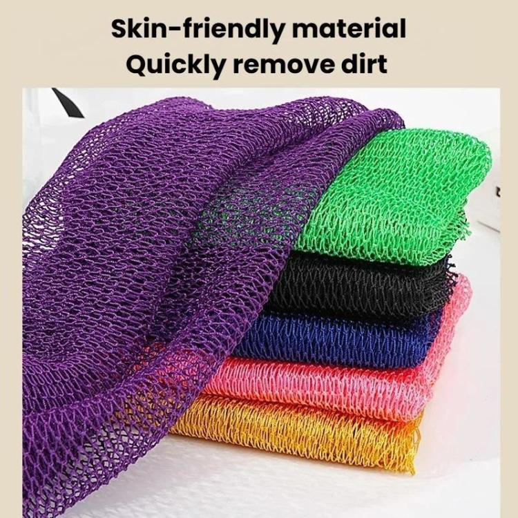 Asciugamano da bagno lungo in nylon con coulisse, altamente elastico, esfoliante, ideale anche come asciugamano da sauna.