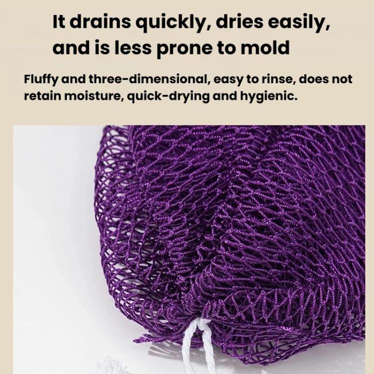 Asciugamano da bagno lungo in nylon con coulisse, altamente elastico, esfoliante, ideale anche come asciugamano da sauna.
