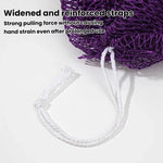 Asciugamano da bagno lungo in nylon con coulisse, altamente elastico, esfoliante, ideale anche come asciugamano da sauna.