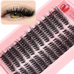 216 Ciglia finte segmentate a ciuffetti densi fai da te, con curvatura naturale, a ciuffetti singoli., DIY-SET-595（30D）, DIY-SET-596（40D）, DIY-SET-597（50D）, DIY-SET-598（60D）, DIY-SET-599（80D）, DIY-SET-600（100D）