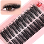 216 Ciglia finte segmentate a ciuffetti densi fai da te, con curvatura naturale, a ciuffetti singoli., DIY-SET-595（30D）, DIY-SET-596（40D）, DIY-SET-597（50D）, DIY-SET-598（60D）, DIY-SET-599（80D）, DIY-SET-600（100D）
