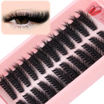 216 Ciglia finte segmentate a ciuffetti densi fai da te, con curvatura naturale, a ciuffetti singoli., DIY-SET-595（30D）, DIY-SET-596（40D）, DIY-SET-597（50D）, DIY-SET-598（60D）, DIY-SET-599（80D）, DIY-SET-600（100D）
