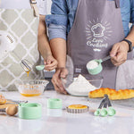 Set da 8 pezzi LsCook: cucchiaio dosatore con manico in acciaio inossidabile, cucchiaio dosatore graduato per dolci.
