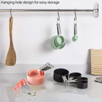 Set da 8 pezzi LsCook: cucchiaio dosatore con manico in acciaio inossidabile, cucchiaio dosatore graduato per dolci.