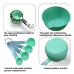 Set da 8 pezzi LsCook: cucchiaio dosatore con manico in acciaio inossidabile, cucchiaio dosatore graduato per dolci.