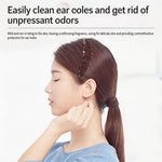60 pezzi/confezione di fili monouso per la pulizia dei fori dell'orecchio, per eliminare gli odori e per la cura post-piercing.