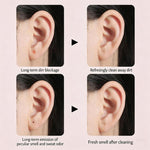 60 pezzi/confezione di fili monouso per la pulizia dei fori dell'orecchio, per eliminare gli odori e per la cura post-piercing.