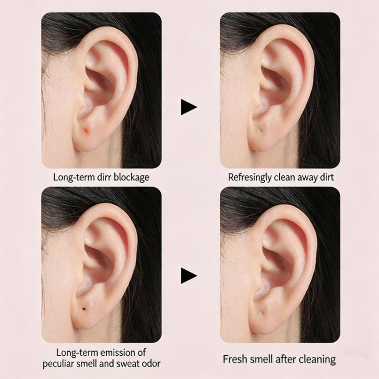 60 pezzi/confezione di fili monouso per la pulizia dei fori dell'orecchio, per eliminare gli odori e per la cura post-piercing.