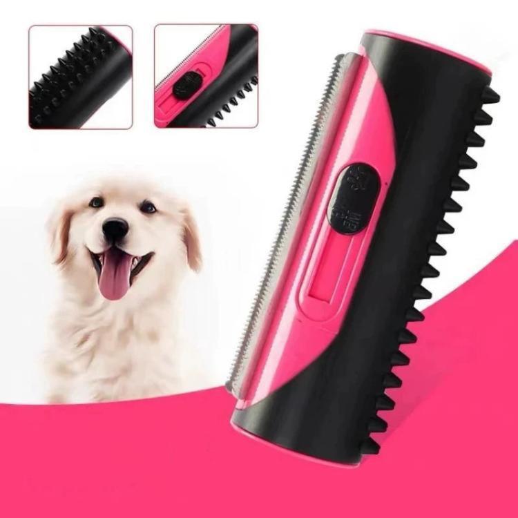 Pettine massaggiante per cani, strumento per la pulizia e la toelettatura dei cani, per rimuovere il pelo in eccesso.