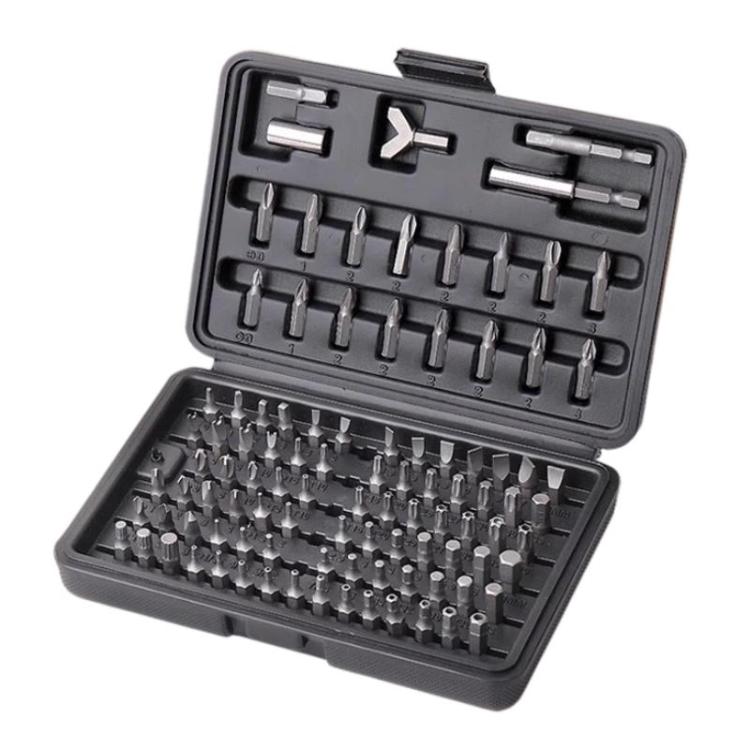 Set di punte per cacciavite in acciaio al cromo vanadio, punte a croce, esagonali e a fiore con intaglio., 100pcs / set, Hi-Spec 101pcs / set, 24pcs / set, 50pcs / set, 105pcs / set