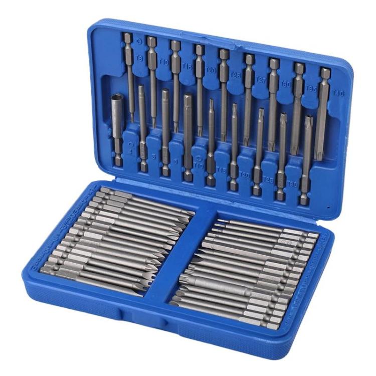 Set di punte per cacciavite in acciaio al cromo vanadio, punte a croce, esagonali e a fiore con intaglio., 100pcs / set, Hi-Spec 101pcs / set, 24pcs / set, 50pcs / set, 105pcs / set