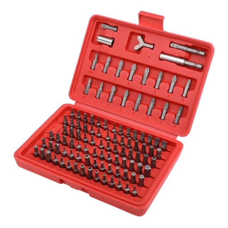Set di punte per cacciavite in acciaio al cromo vanadio, punte a croce, esagonali e a fiore con intaglio., 100pcs / set, Hi-Spec 101pcs / set, 24pcs / set, 50pcs / set, 105pcs / set