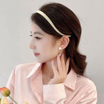 Cerchietti per capelli a forma di U opachi per donna, adatti a chi porta gli occhiali, antiscivolo, sottili, in resina, senza pressione sulle orecchie.
