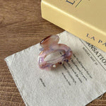 Piccole mollette per capelli da donna, antiscivolo, in acetato effetto tartaruga, design vintage francese.