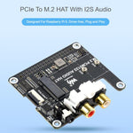 Scheda PCIe a M.2 per Raspberry Pi 5 con audio I2S