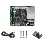 Scheda di sviluppo Linux ad alte prestazioni Luckfox Lume, basata sul processore industriale eterogeneo multi-core Allwinner T153, con doppie porte Gigabit Ethernet., With POE Model, Basic