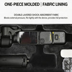 Custodia rigida per DJI Osmo Pocket 4, borsa da viaggio portatile con cinturino da polso e interno in morbida flanella.