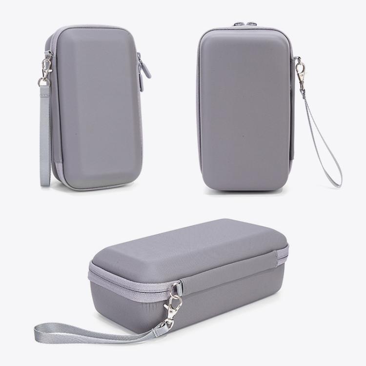 Custodia rigida per DJI Osmo Pocket 4, borsa da viaggio portatile con cinturino da polso e interno in morbida flanella.