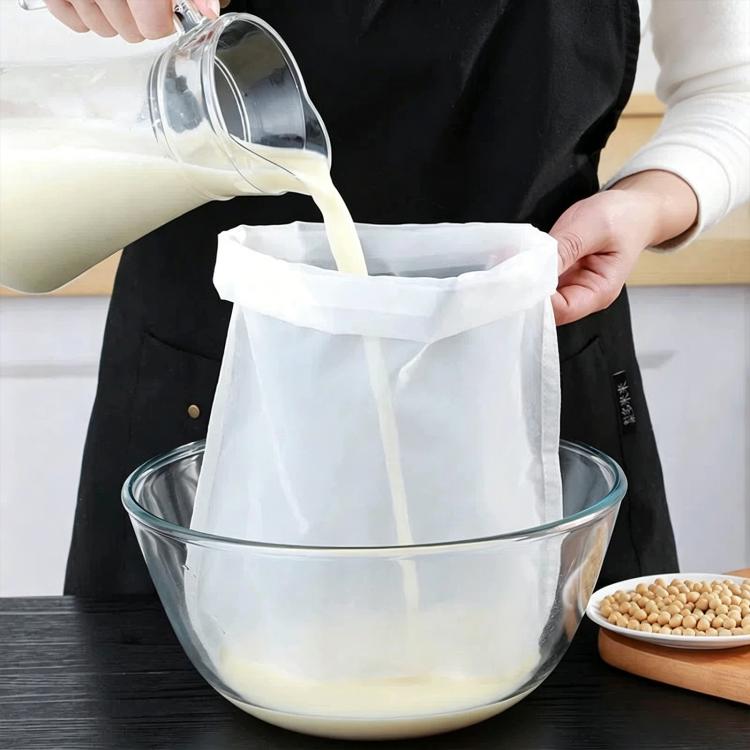 Sacchetto filtro per latte di soia da cucina, filtro ultrafine per succhi di frutta, LsCook 30x45cm 100 Mesh