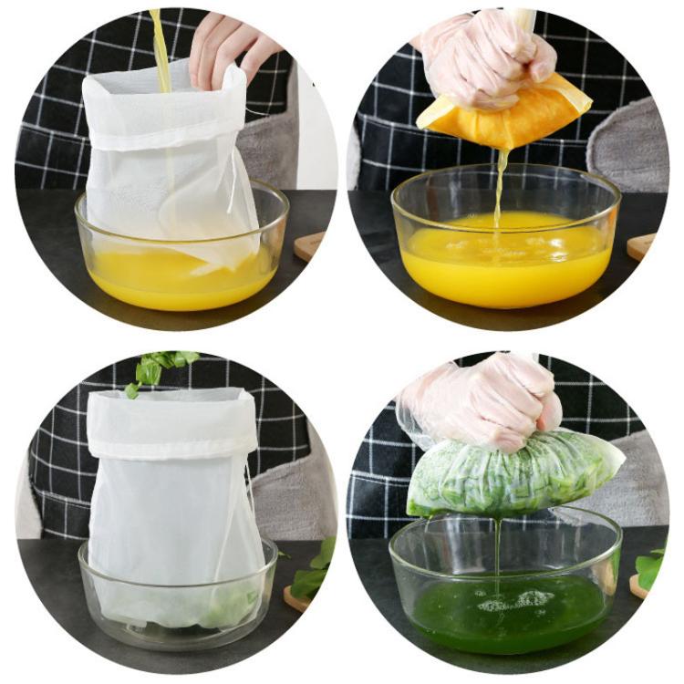 Sacchetto filtro per latte di soia da cucina, filtro ultrafine per succhi di frutta, LsCook 30x45cm 100 Mesh