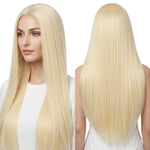 Parrucca lunga e liscia da cosplay, versatile, con riga centrale, 80 cm., Black, White, Silver, Light Gold, Red, Dark Brown, Light Brown, Purple, Royal Blue, Claret, Orange, Mint Green, Gray, Light Purple, Sky Blue, Linen, Gold, Smoky Pink, Blue-black ...