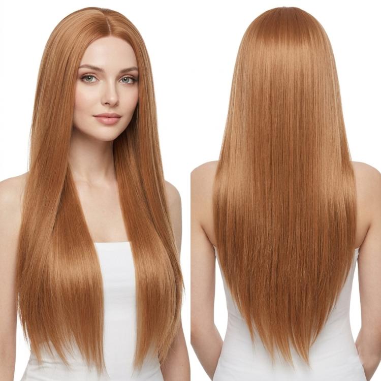 Parrucca lunga e liscia da cosplay, versatile, con riga centrale, 80 cm., Black, White, Silver, Light Gold, Red, Dark Brown, Light Brown, Purple, Royal Blue, Claret, Orange, Mint Green, Gray, Light Purple, Sky Blue, Linen, Gold, Smoky Pink, Blue-black ...