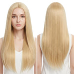 Parrucca lunga e liscia da cosplay, versatile, con riga centrale, 80 cm., Black, White, Silver, Light Gold, Red, Dark Brown, Light Brown, Purple, Royal Blue, Claret, Orange, Mint Green, Gray, Light Purple, Sky Blue, Linen, Gold, Smoky Pink, Blue-black ...