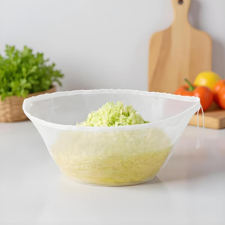 Sacchetto filtro a forma di ciotola per verdure, con coulisse, essiccatore, LsCook Large
