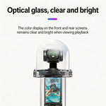 Custodia impermeabile per DJI Osmo Pocket 4, resistente fino a 60 m/196 piedi, con visuale panoramica a 540 gradi e accessori subacquei per surf e snorkeling.
