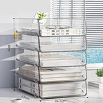 Scaffale portadocumenti impilabile in acrilico da scrivania, libreria di grande capacità per camera da letto e soggiorno, Widened 1 Layer, Widened 2 Layer, Widened 3 Layer, Widened 4 Layer, Widened 5 Layer, Extended 1 Layer, Extended 2 Layer           ...