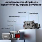Per DJI Osmo Pocket 4 BRDRC Interfaccia a slitta fredda, staffa di espansione a sgancio rapido, telaio di espansione, For DJI Osmo Pocket 4
