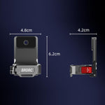 Supporto di estensione con base magnetica multifunzione BRDRC per DJI Osmo Pocket 3 / 4., For DJI Osmo Pocket 3 / 4 Titanium