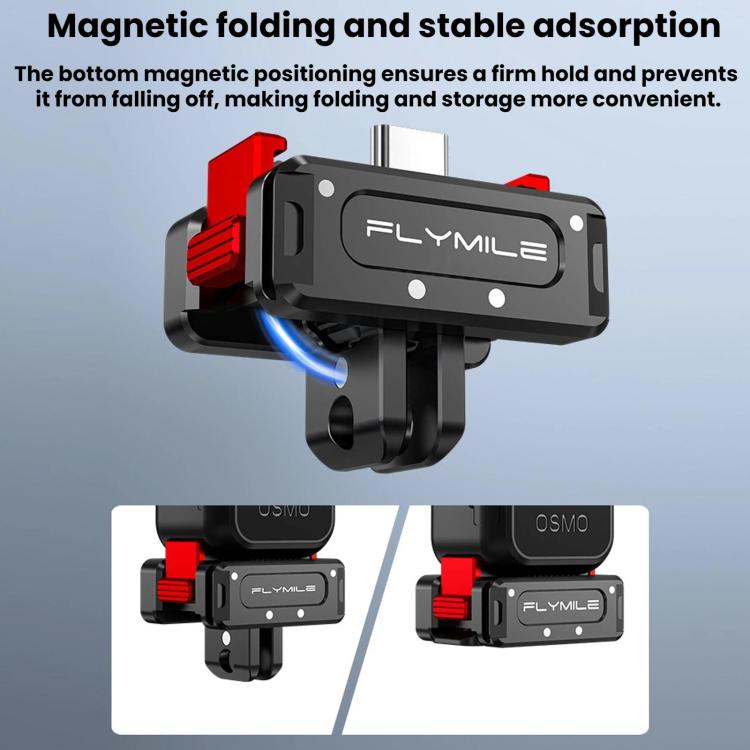 Adattatore di ricarica magnetico a sgancio rapido Flymile per DJI Osmo Pocket 4 / 3