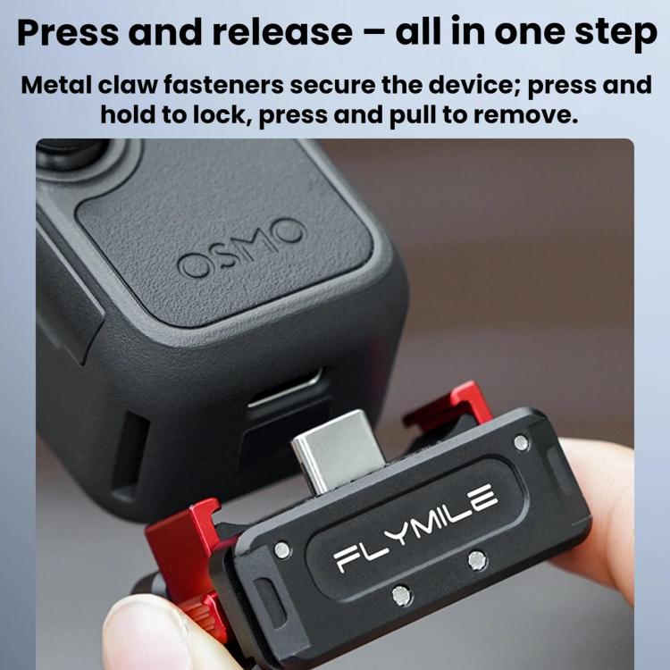 Adattatore di ricarica magnetico a sgancio rapido Flymile per DJI Osmo Pocket 4 / 3
