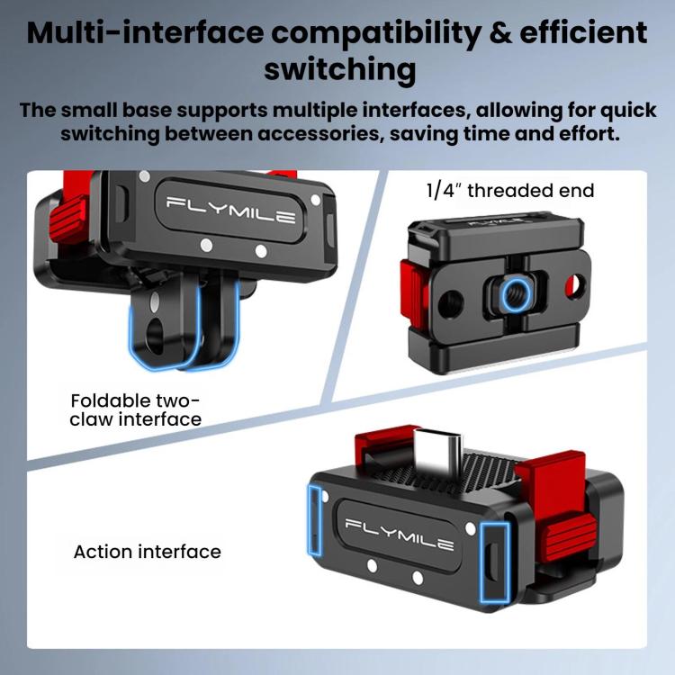 Adattatore di ricarica magnetico a sgancio rapido Flymile per DJI Osmo Pocket 4 / 3