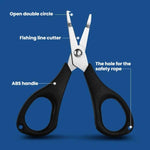 Mini tagliafilo in acciaio inossidabile, pinza apri-occhielli per esche., Black