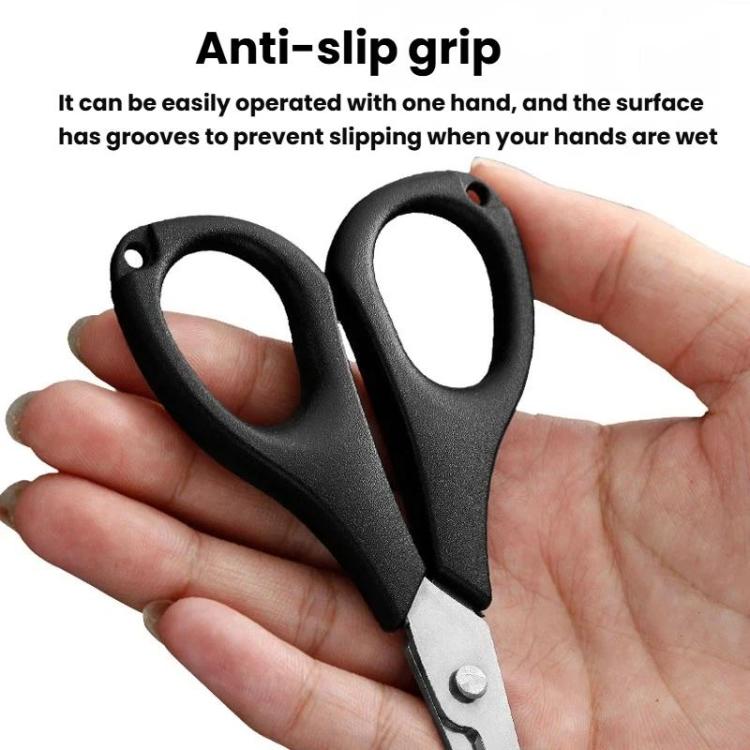 Mini tagliafilo in acciaio inossidabile, pinza apri-occhielli per esche., Black