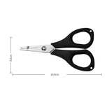 Mini tagliafilo in acciaio inossidabile, pinza apri-occhielli per esche., Black