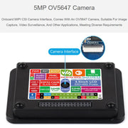 Waveshare 33511 ESP32-P4 Scheda di sviluppo Smart Vision da 3,5 pollici con microfono e altoparlante integrati, supporta Wi-Fi 6 e BLE 5, 33511