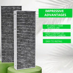 1 paio di filtri a carbone attivo ad alta efficienza per eliminare odori e grassi., For Bora Basic BAKFS-002 Extractor