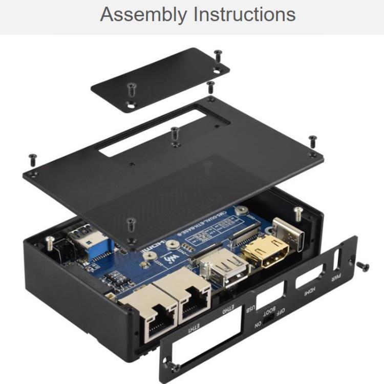 Mini-computer Raspberry Pi CM5 con doppia Ethernet 2.5G